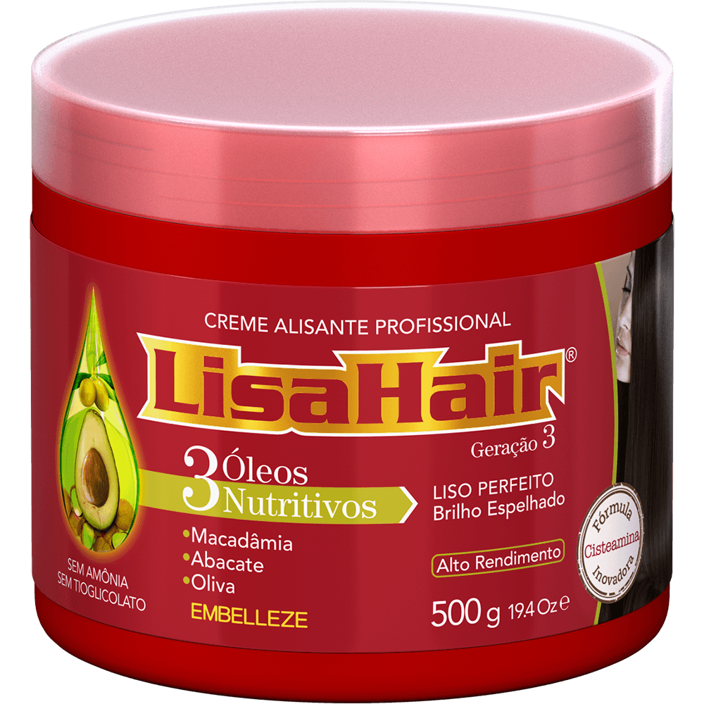 Qual O Melhor Alisamento Para O Cabelo Creme Alisante LisaHair Geração 3 - Embelleze