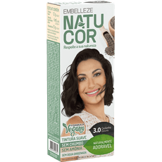Tinta-de-Cabelo-Natucor-Naturalmente-Adoravel-Castanho-Escuro-3.0-Kit-Completo-KIT-C