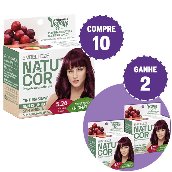 Kit-Compre-10-Tinta-de-Cabelo-Natucor-Naturalmente-Enigmatica-Marsala-Escuro-5.26-e-Ganhe-2