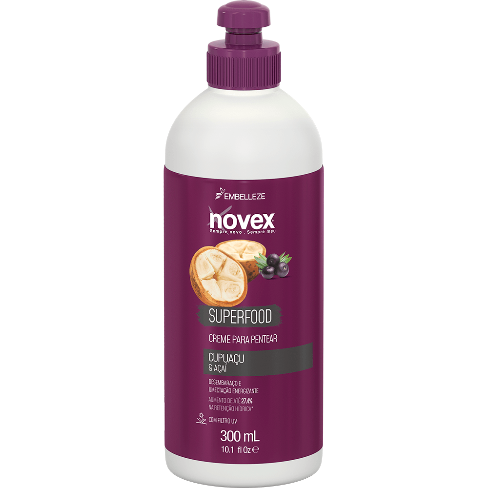 Creme para Pentear Novex Superfood Cupuaçu e Açaí 300ML 300ML