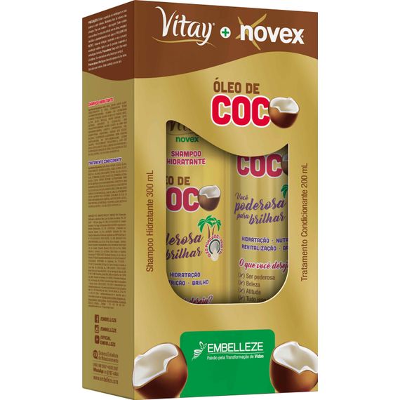 SHAMPOO-300ML-CONDICIONADOR-200ML-VITAY-NOVEX-OLEO-DE-COCO