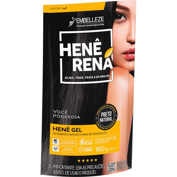 Henê Rená Preto Natural 180G