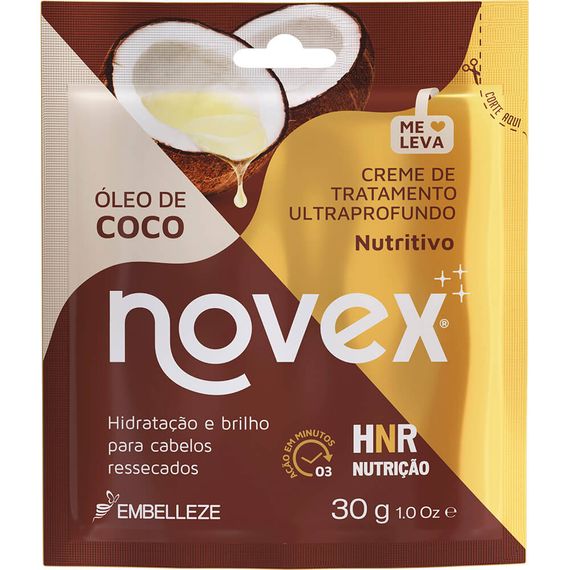 Sachê de Creme de Tratamento Novex Óleo de Coco 30G