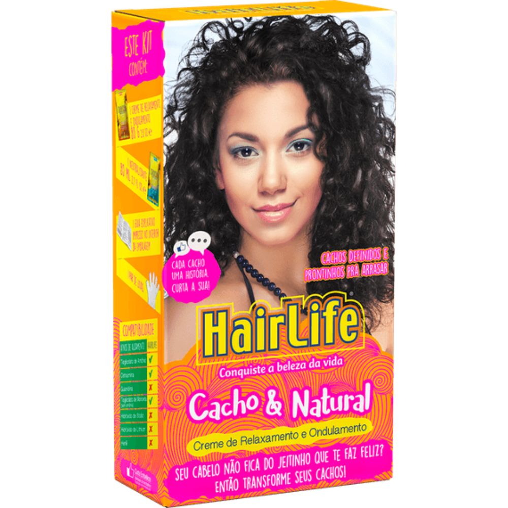 Creme Relaxante HairLife Cacho & Natural KIT