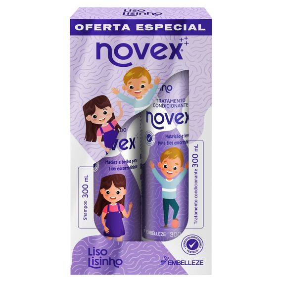 Shampoo-e-Condicionador-Novex-Liso-Lisinho Shampoo-e-Condicionador-Novex-Liso-Lisinho