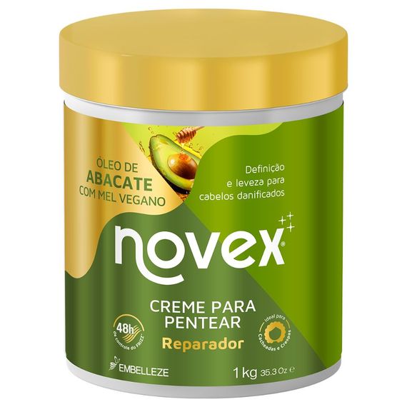 Creme-para-pentear-Novex-oleo-de-Abacate-e-Mel-Vegano- Creme-para-pentear-Novex-oleo-de-Abacate-e-Mel-Vegano-