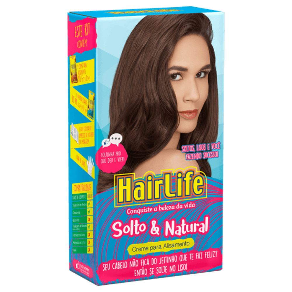 Creme Alisante HairLife Solto & Natural  KIT
