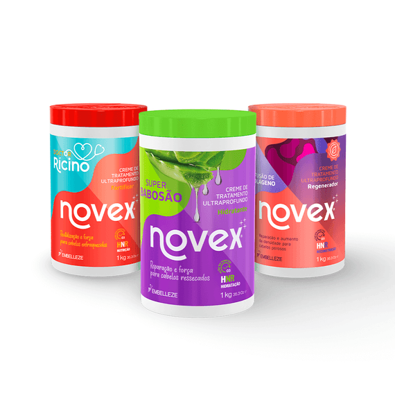 Kit Novex Doctor Rícino - Super Babosão - Infusão de Colágeno KIT