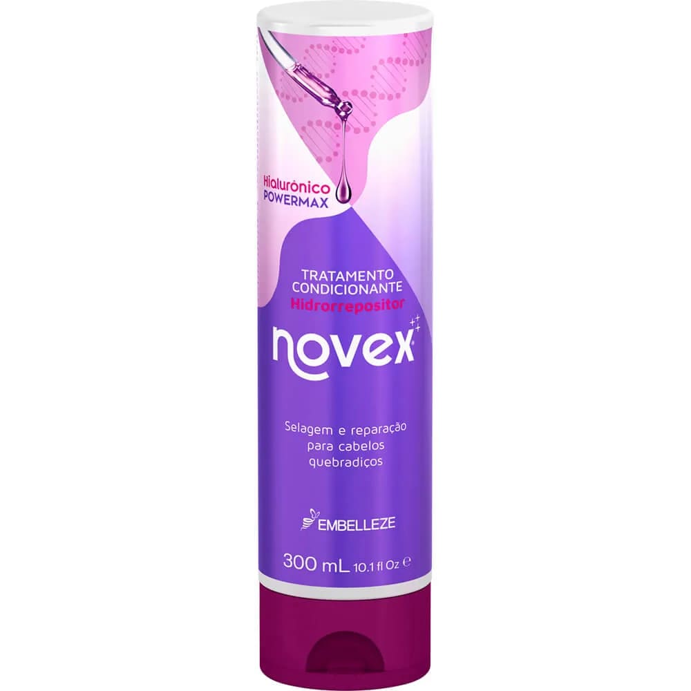 Shampoo e condicionador Novex Hialurônico PowerMax Harmonização capilar KIT