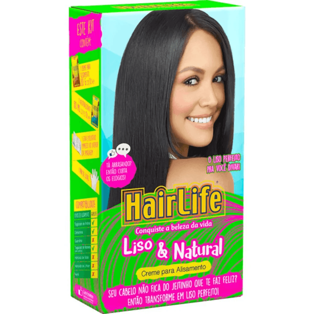 Creme Alisante HairLife Liso & Natural KIT