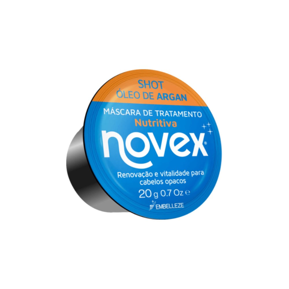 Máscara de Tratamento Novex Shot Óleo de Argan 20G