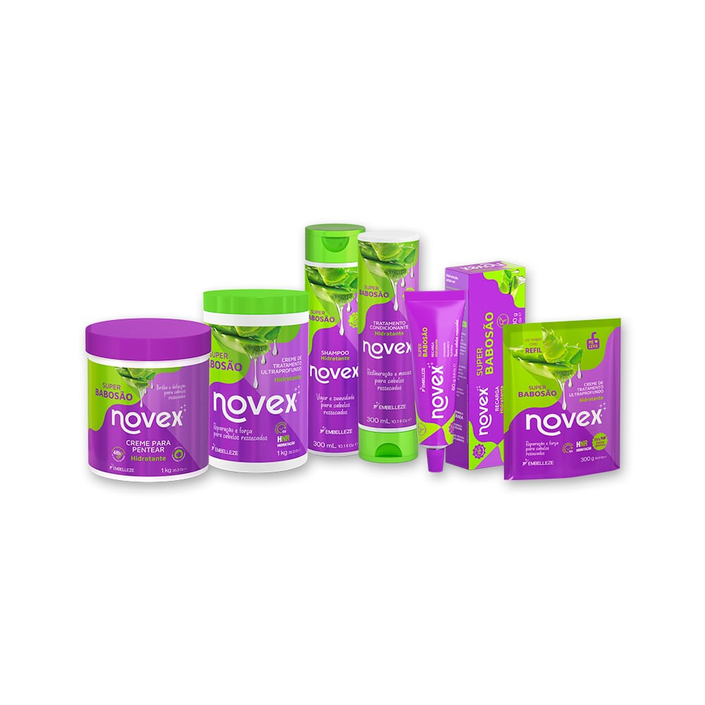 Kit Novex Super Babosão Família Completa KIT