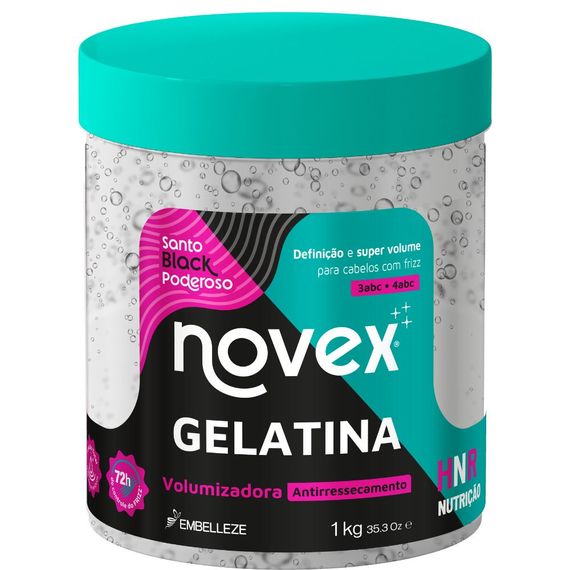 Gelatina-Novex-Santo-Black-Poderoso-volumizadora -KG Gelatina-Novex-Santo-Black-Poderoso-volumizadora -KG