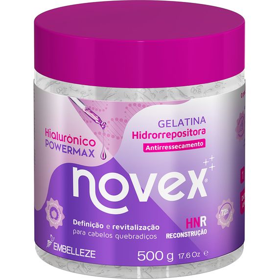 Gelatina Novex Hialurônico PowerMax Hidrorrepositora Gelatina Novex Hialurônico PowerMax Hidrorrepositora
