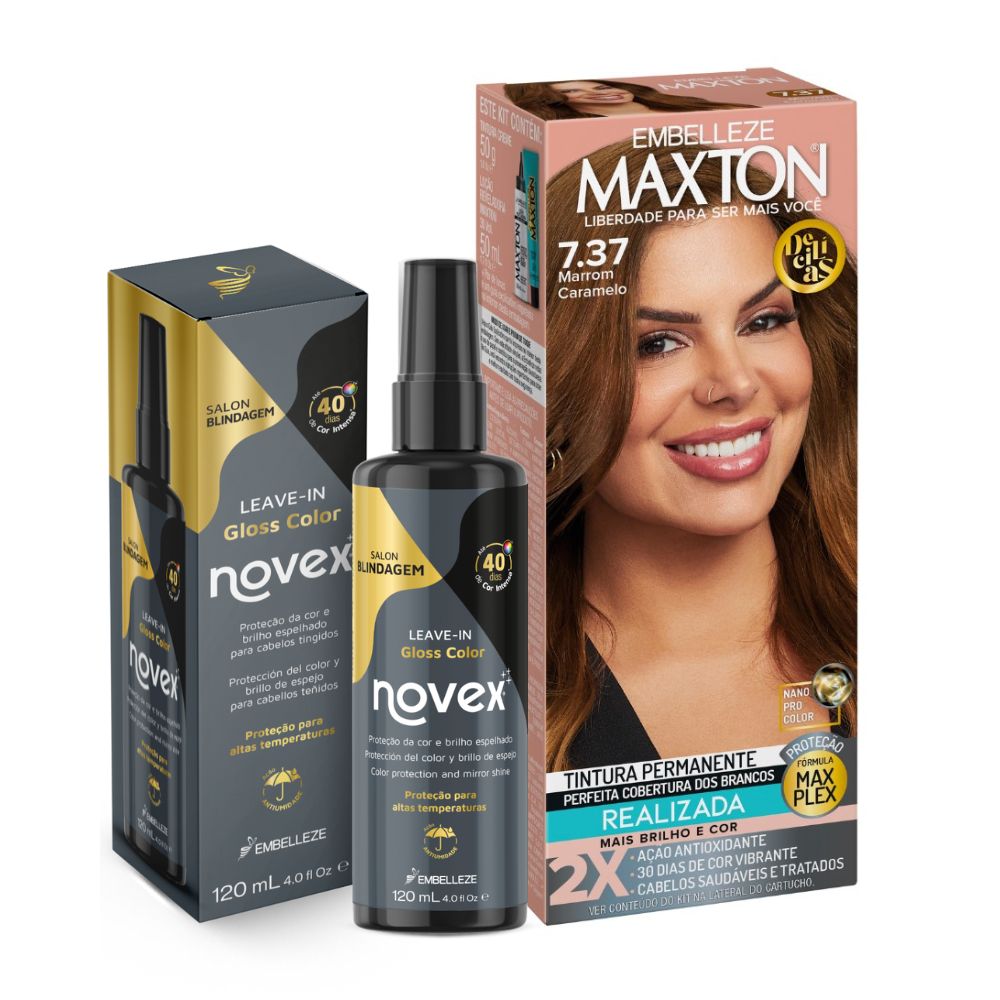 Kit Cor Radiante Maxton Delícias Marrom Caramelo KIT
