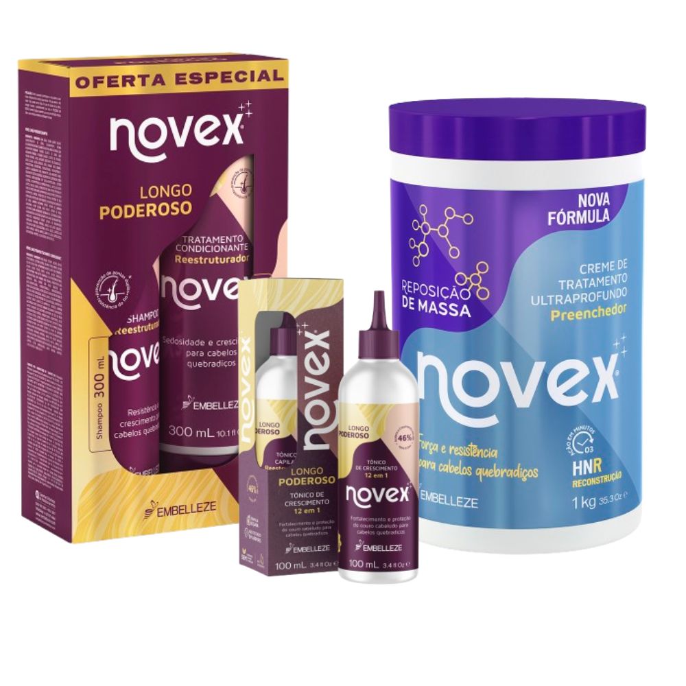 Kit Novex Tônico Longo Poderoso KIT