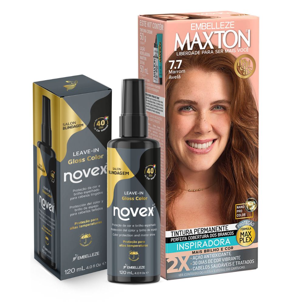 Kit Cor Radiante Maxton Delícias Marrom Avelã KIT