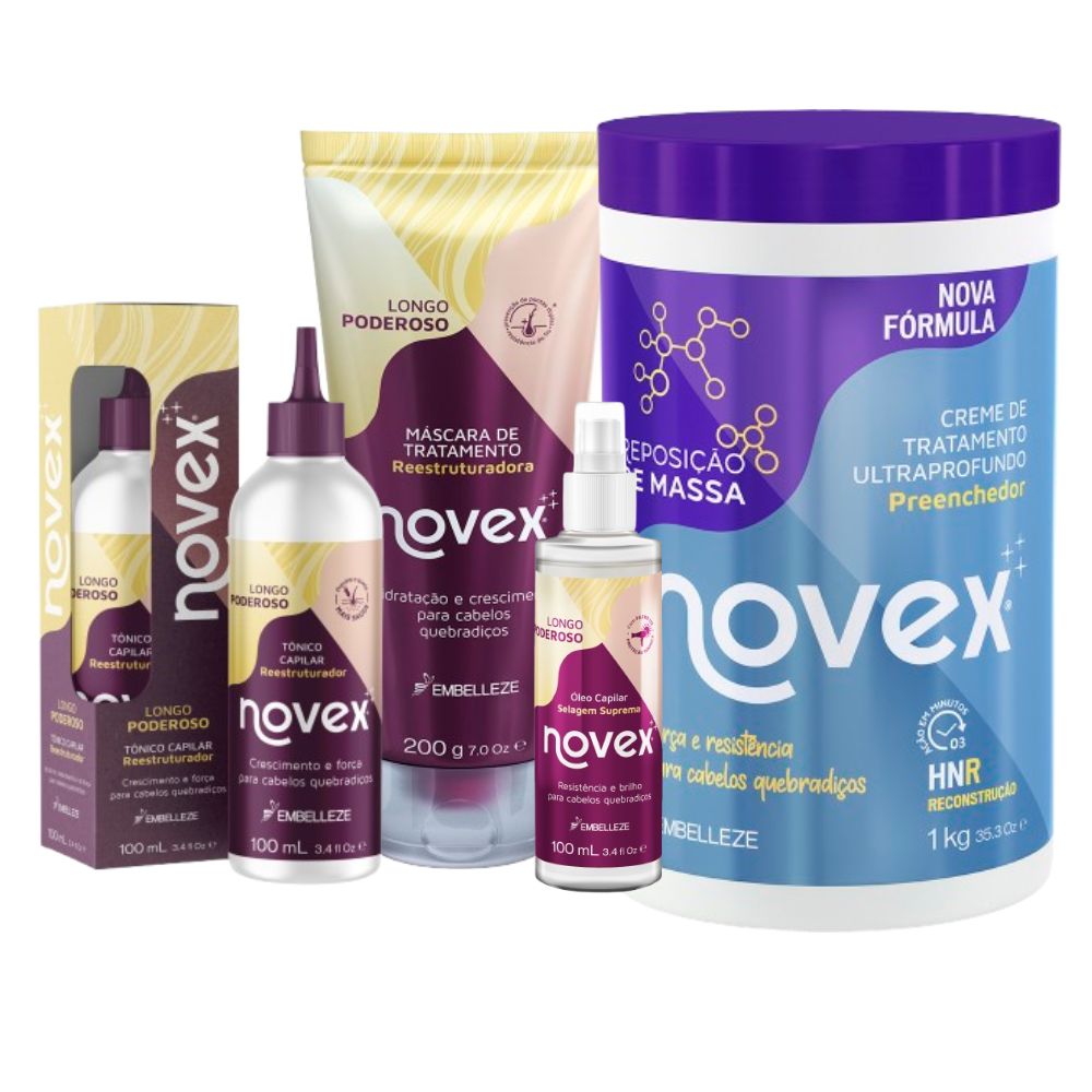 Kit Novex Raízes e Renovação Longo Poderoso KIT