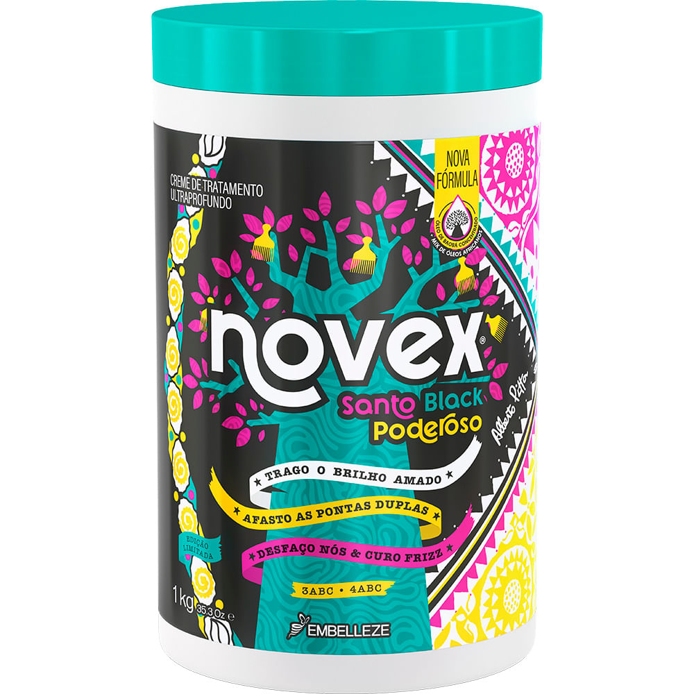 Creme de Tratamento Novex Meus Cachos Santo Black Poderoso 1KG